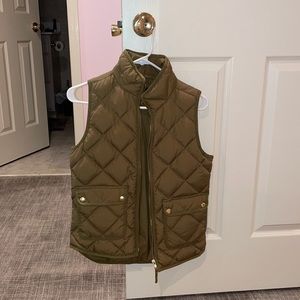 J.Crew army green vest